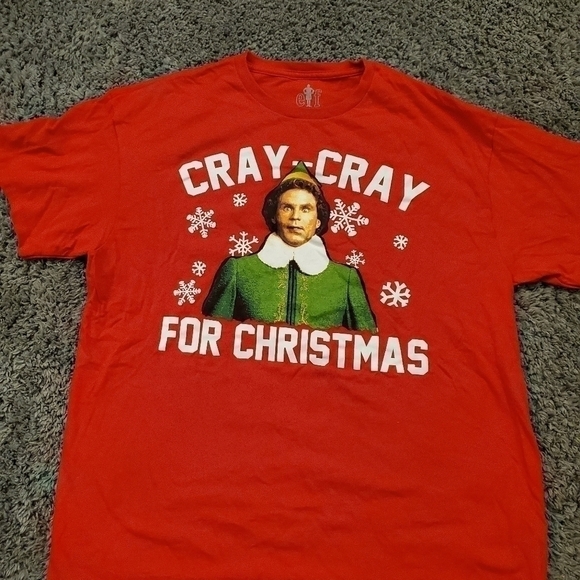 ELF Cray Cray for Christmas Tshirt - Picture 2 of 7
